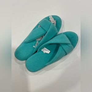 Jenni Turquoise Women's Slippers Large size 9-10